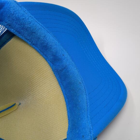 Cyclebar Smiley Snapback Trucker Hat Blue One Size Mesh Back Rope Poly Otto - Picture 8 of 9